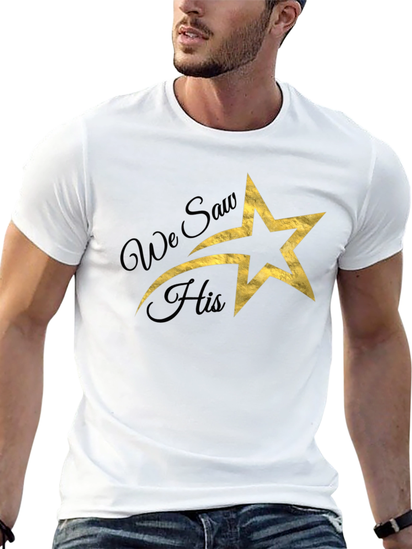 Star Graphic T-Shirt - We Saw His Star