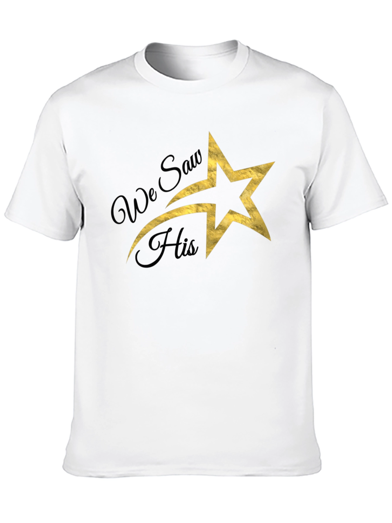 Star Graphic T-Shirt - We Saw His Star