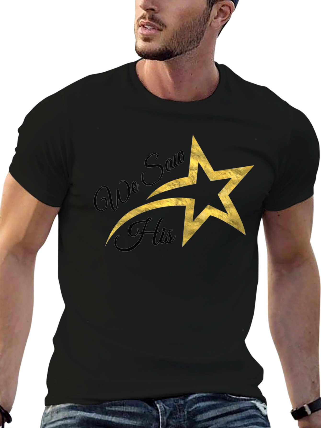 Star Graphic T-Shirt - We Saw His Star