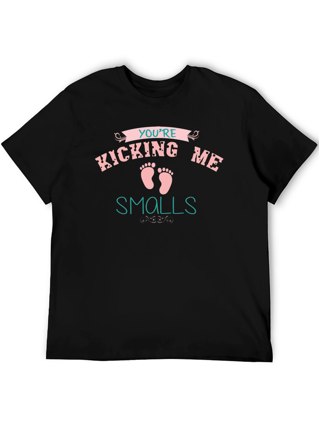 Youre Kicking Me Smalls Pregnancy T-Shirt