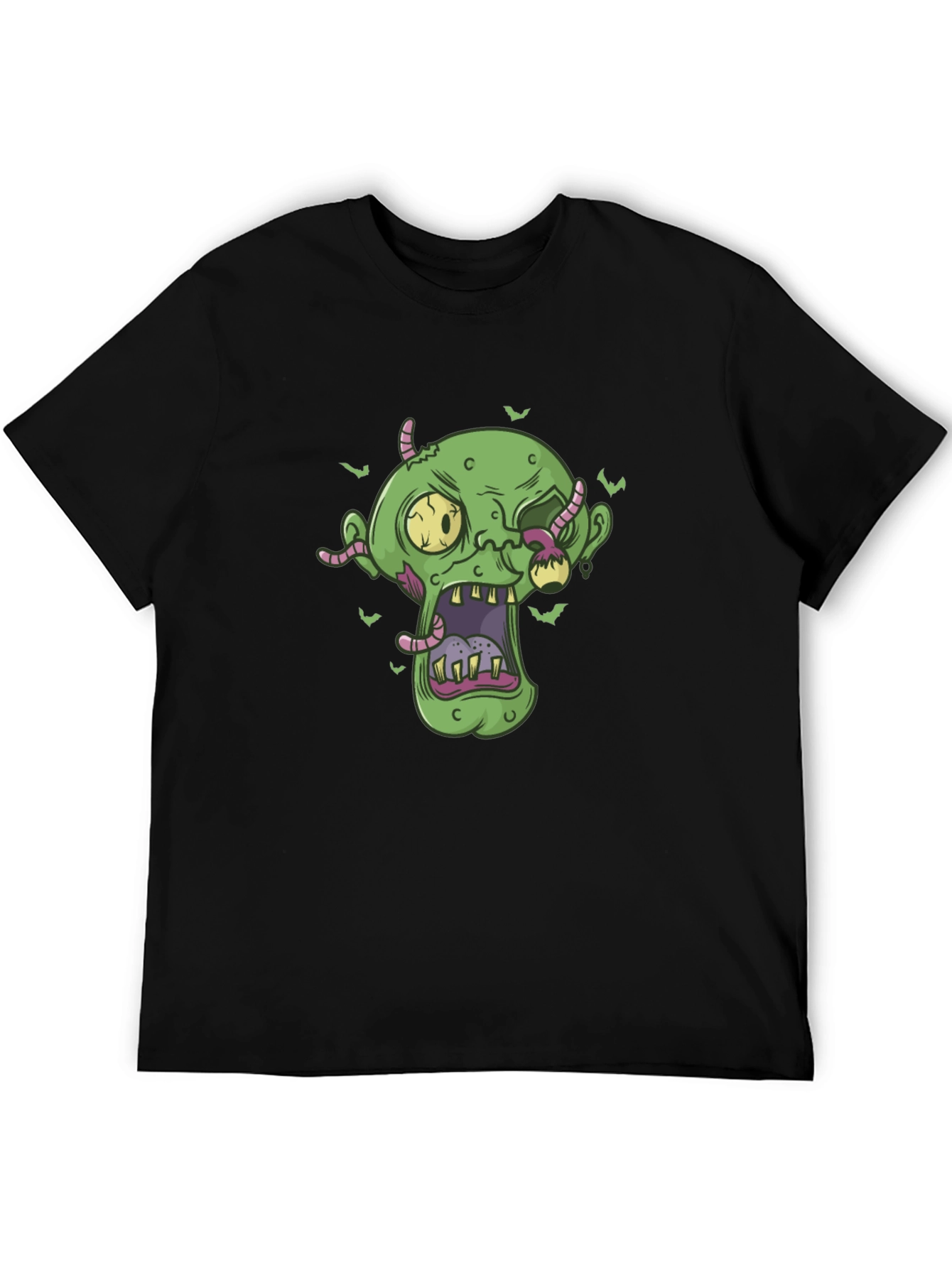 Zombie Head Halloween Graphic Tee