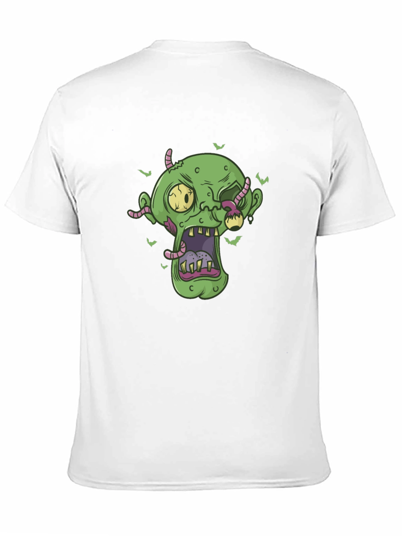 Zombie Head Halloween Graphic Tee