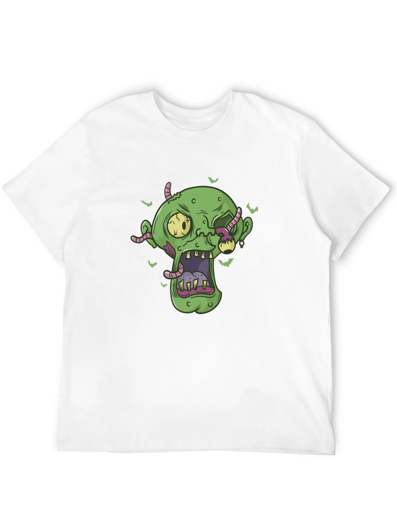 Zombie Head Halloween Graphic Tee