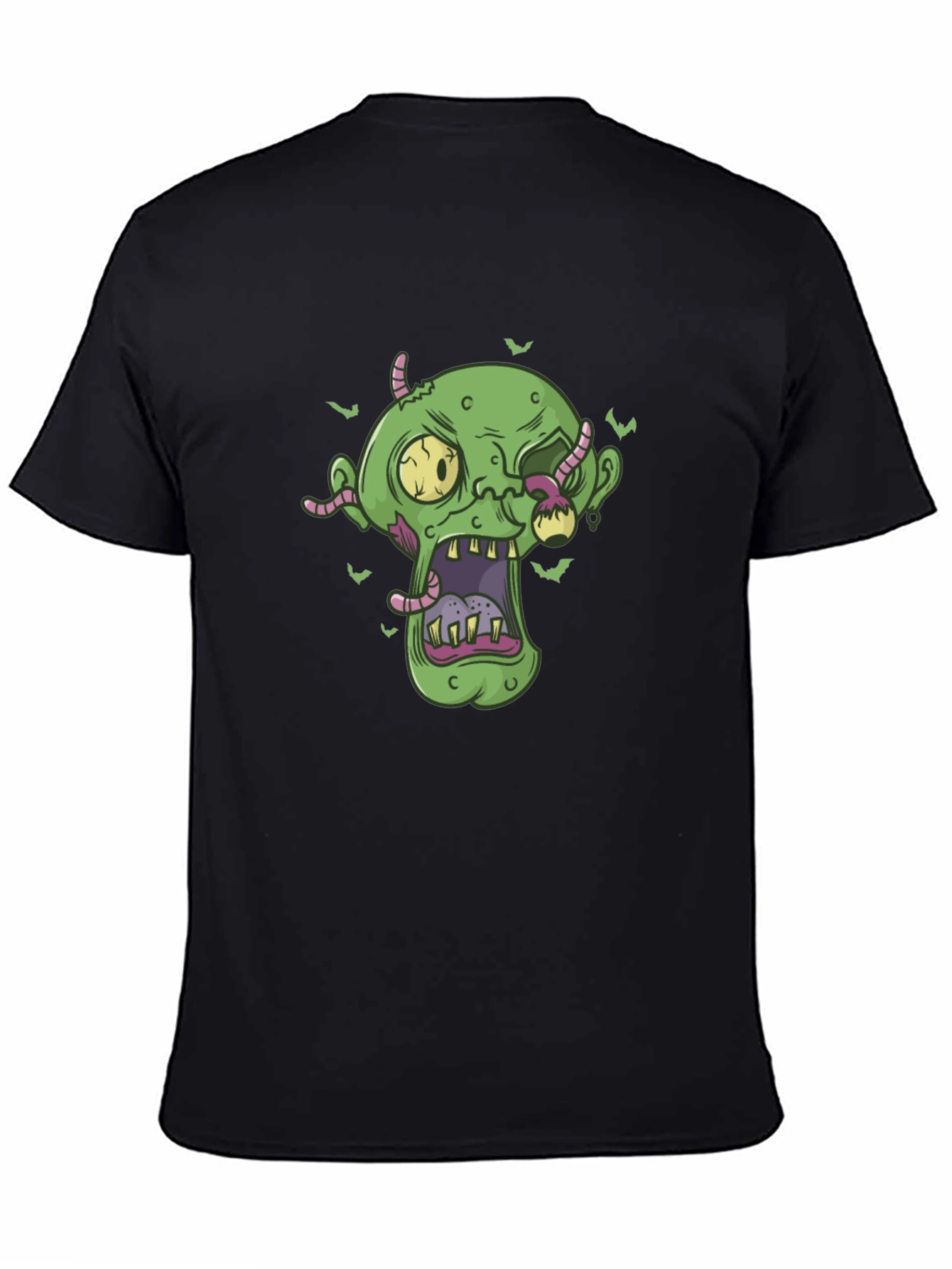 Zombie Head Halloween Graphic Tee