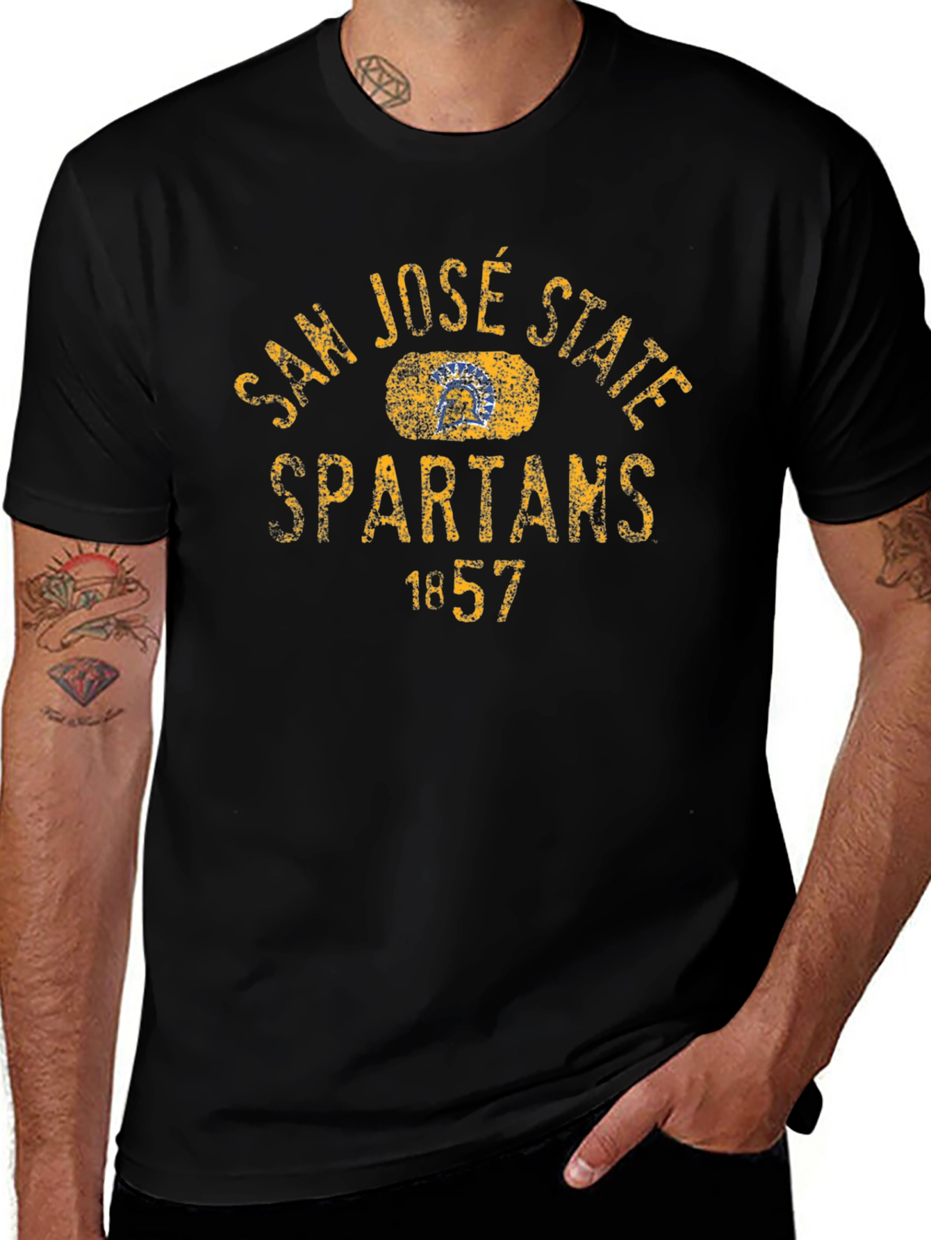 San Jose State Spartans T-Shirt - Retro Design
