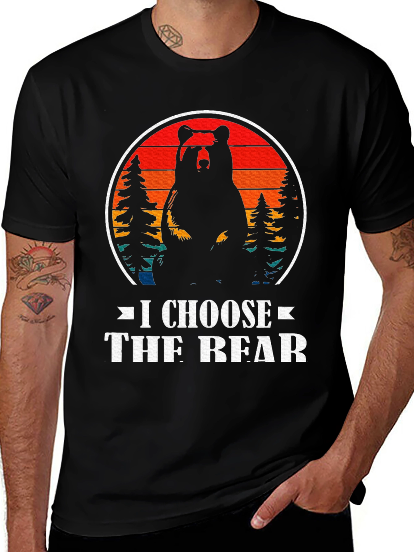 I Choose The Bear Graphic Tee