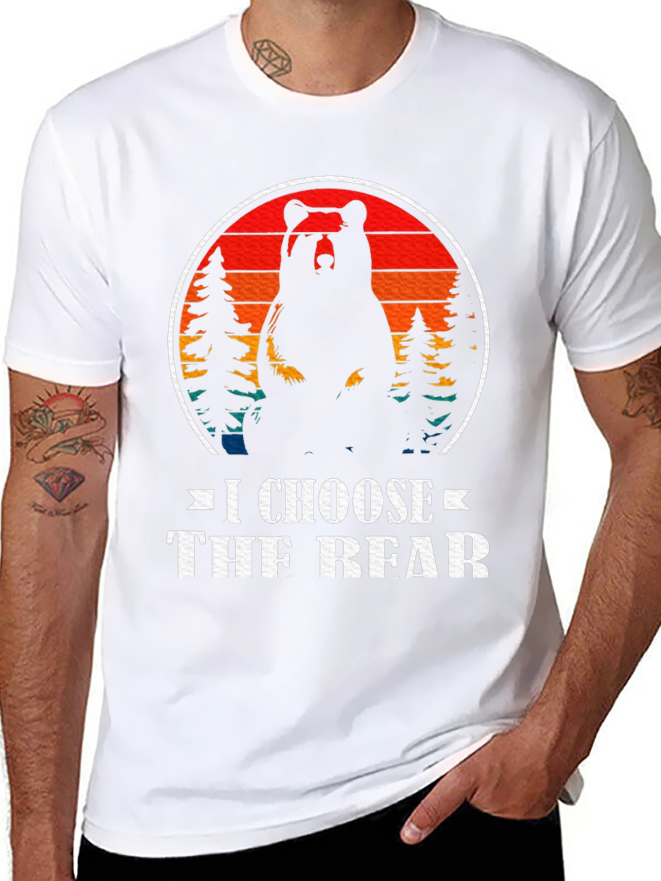 I Choose The Bear Graphic Tee