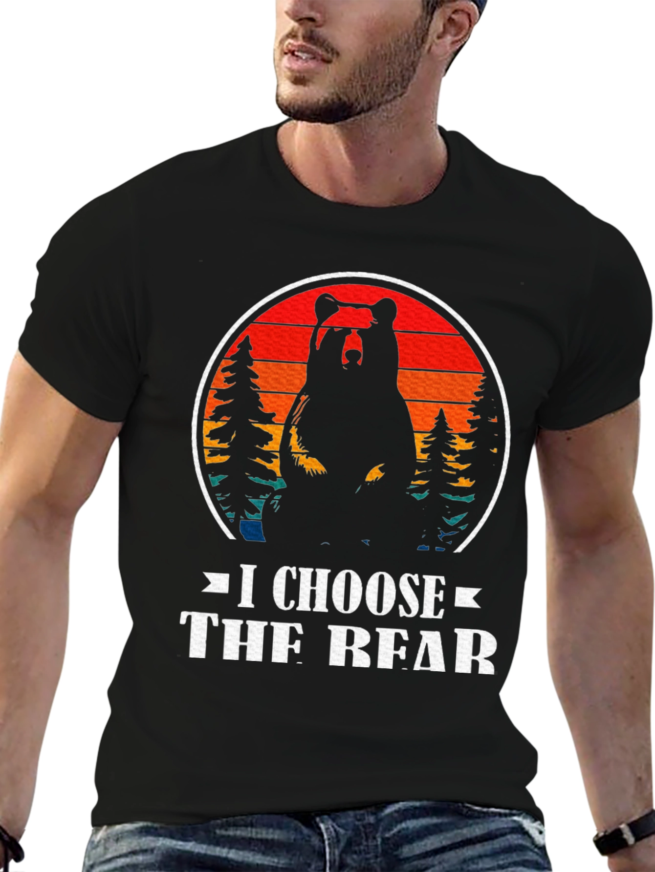 I Choose The Bear Graphic Tee