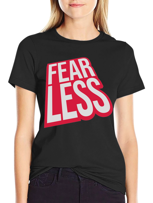 Fearless Graphic Print Crew Neck Tee