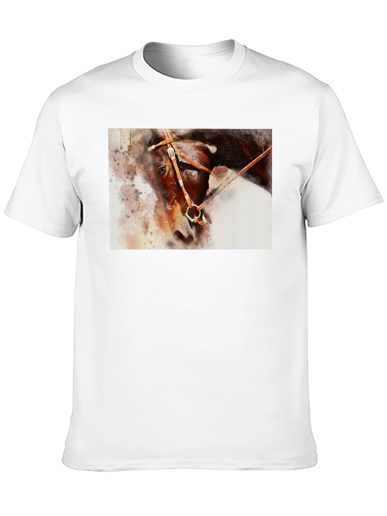 Horse Painting Graphic Black T-Shirt