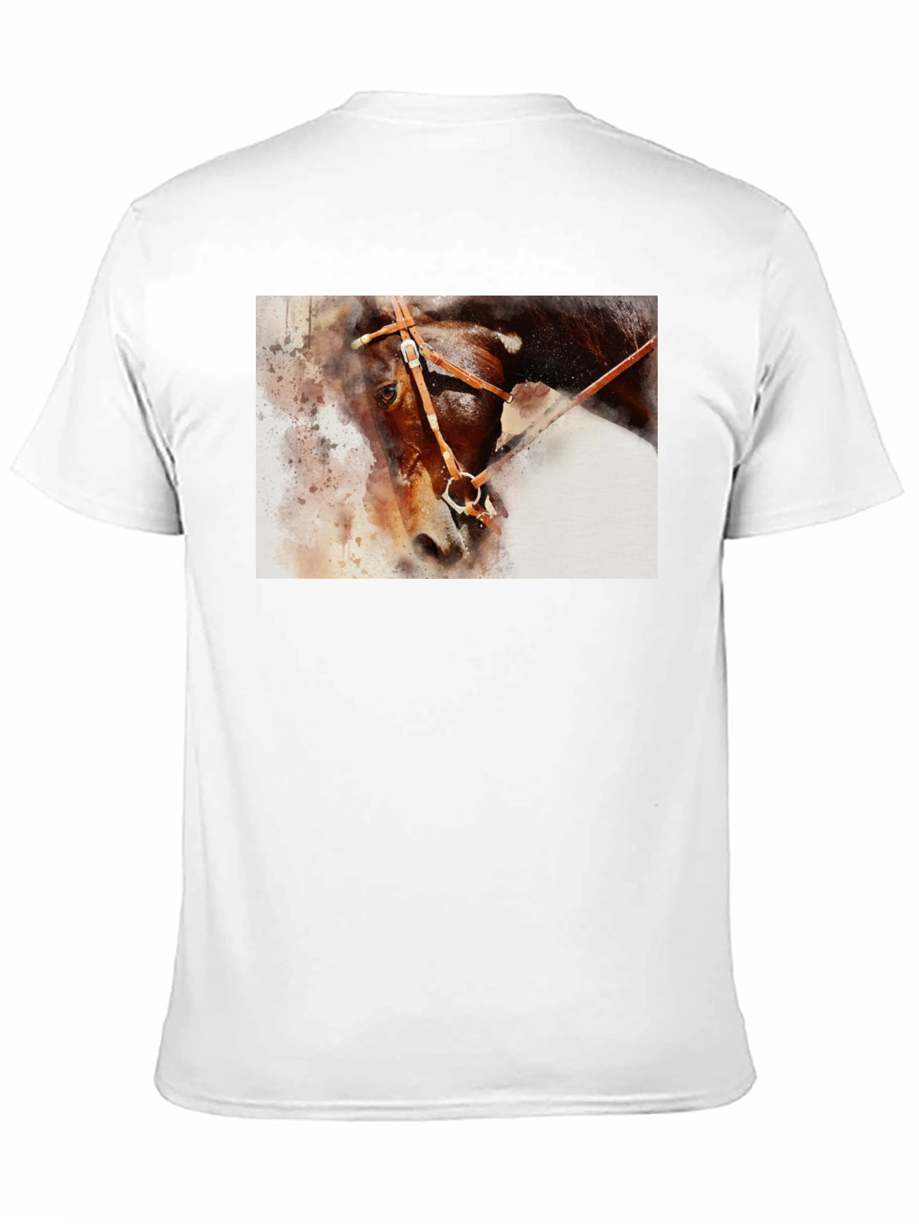 Horse Painting Graphic Black T-Shirt