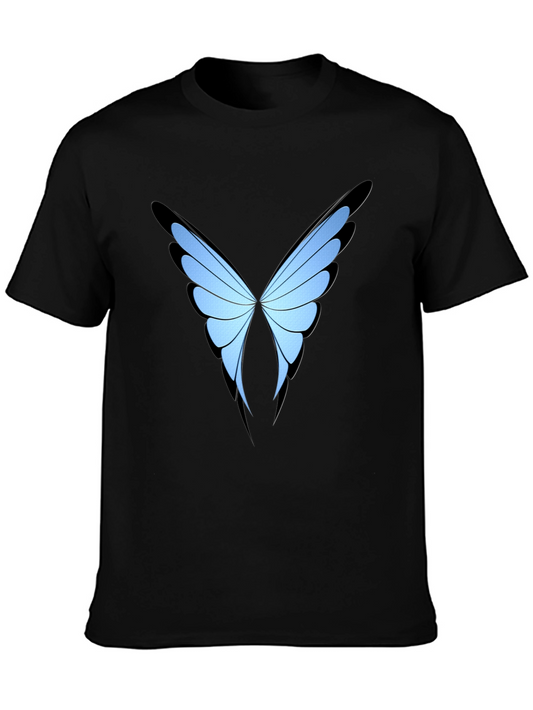 Butterfly Wing Graphic Black T-Shirt