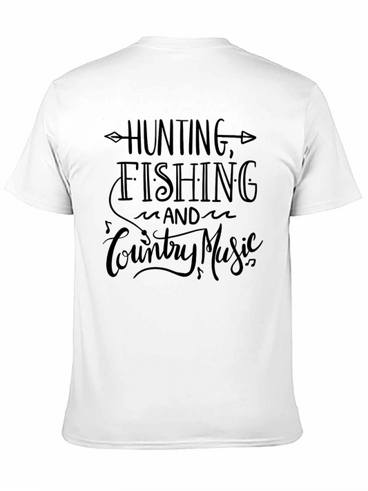 Hunting Fishing Country Music Graphic Tee