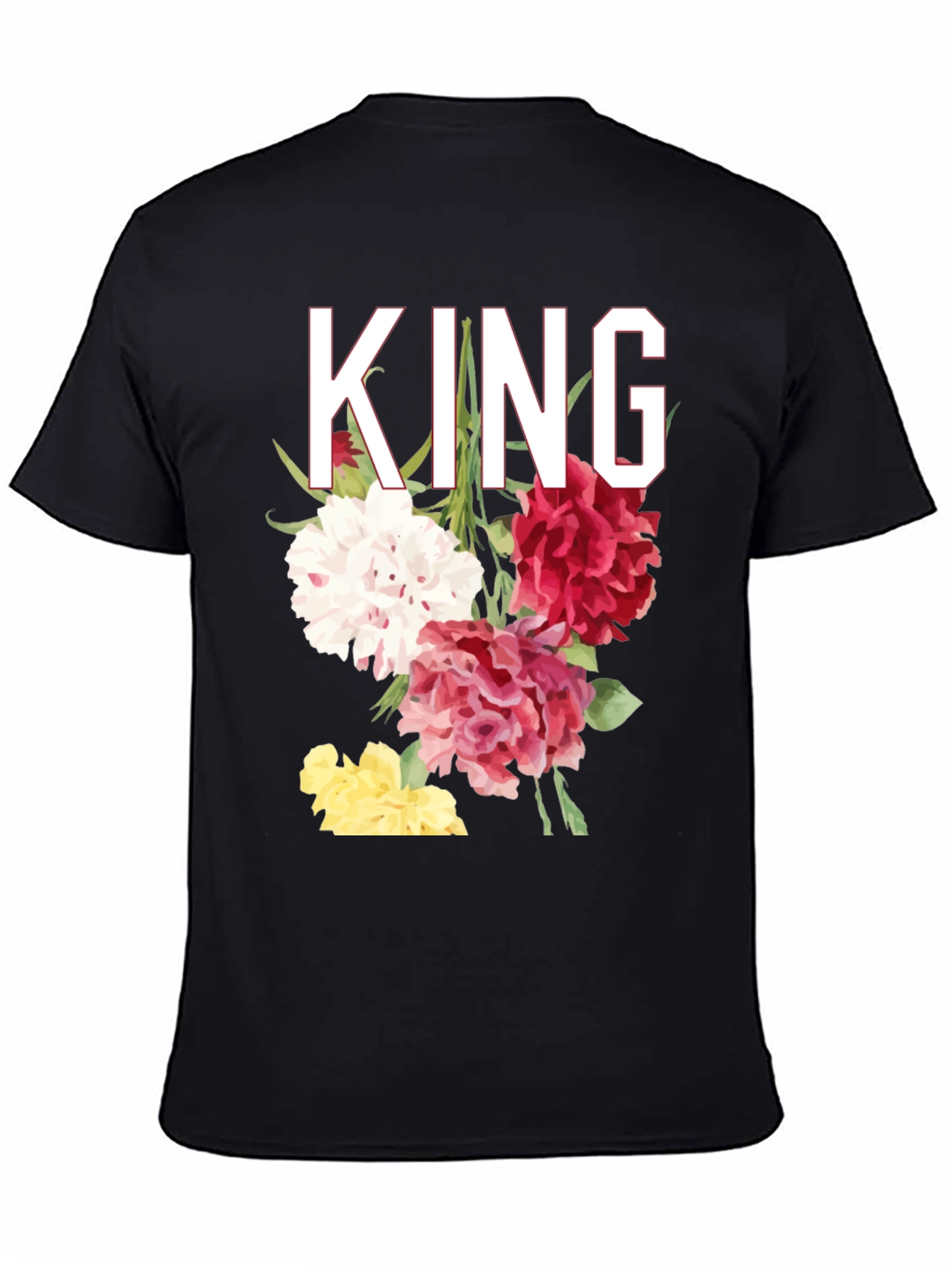 Floral King Graphic T-Shirt - Stylish Mens Tee