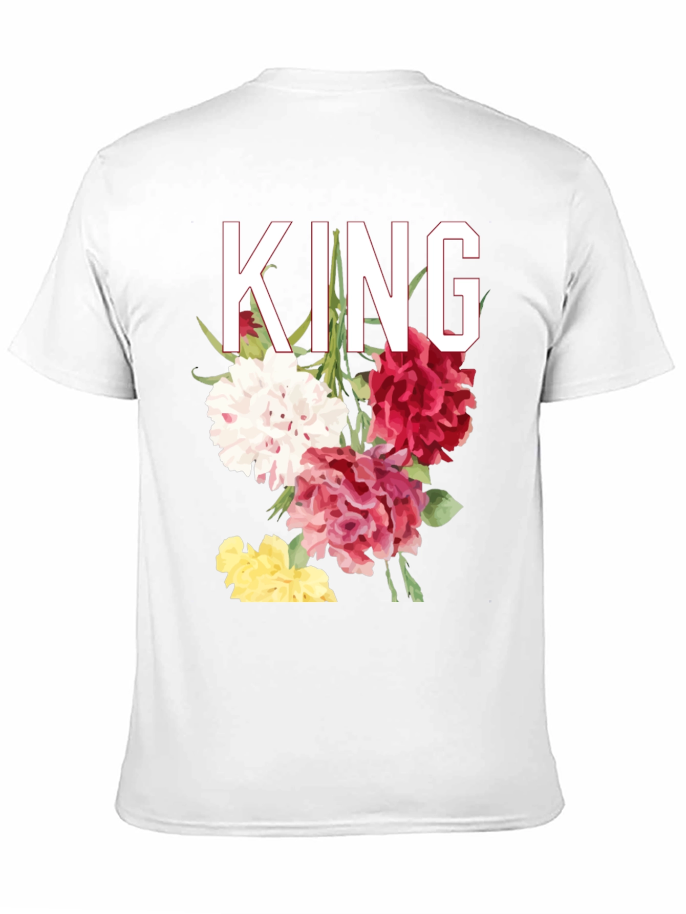 Floral King Graphic T-Shirt - Stylish Mens Tee