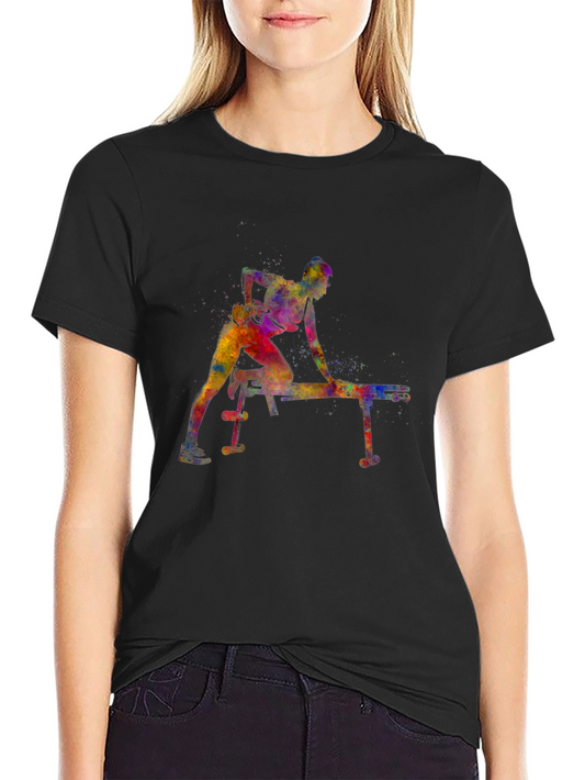 Watercolor Workout Graphic Tee