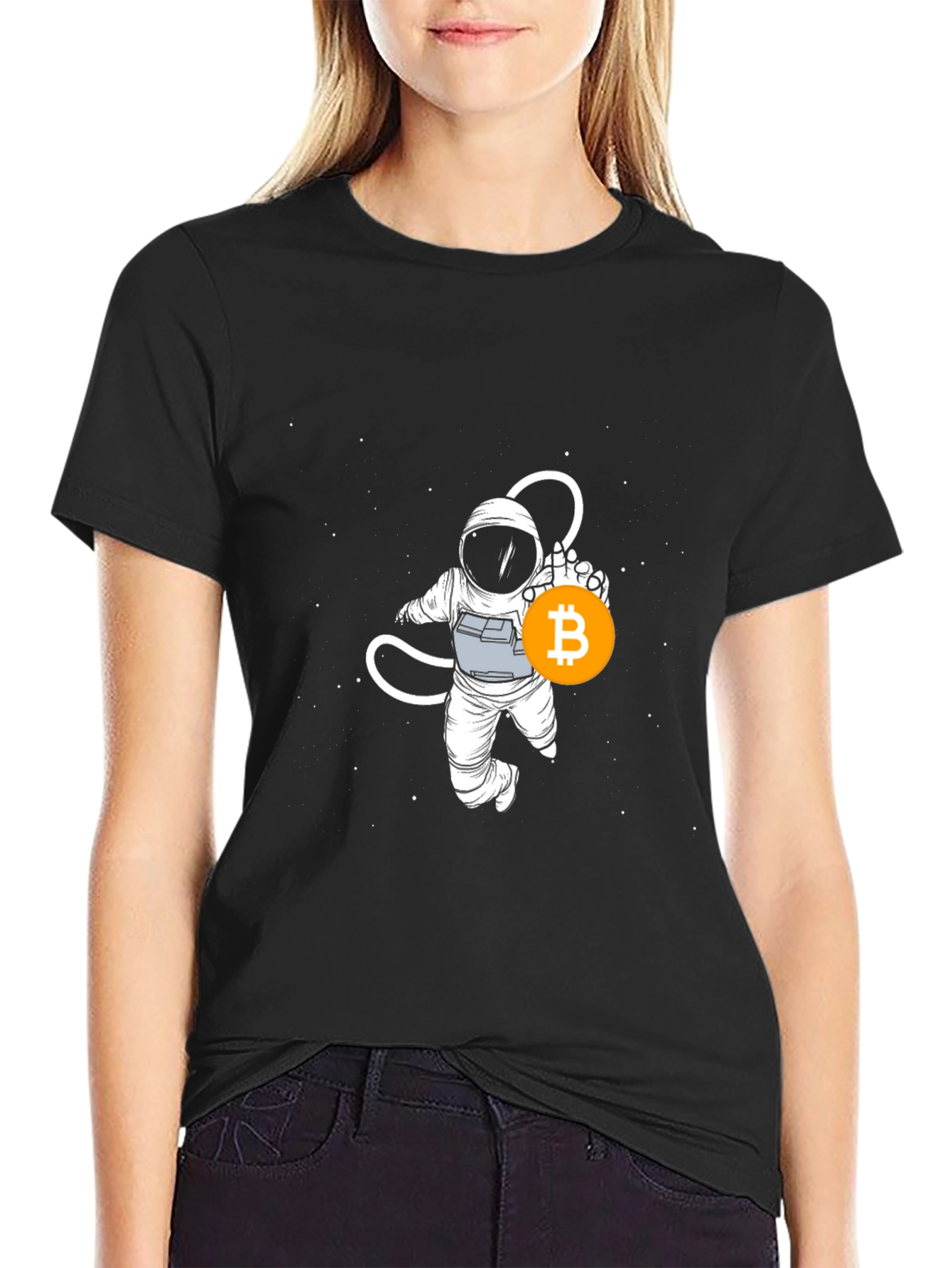 Bitcoin Astronaut Graphic T-Shirt