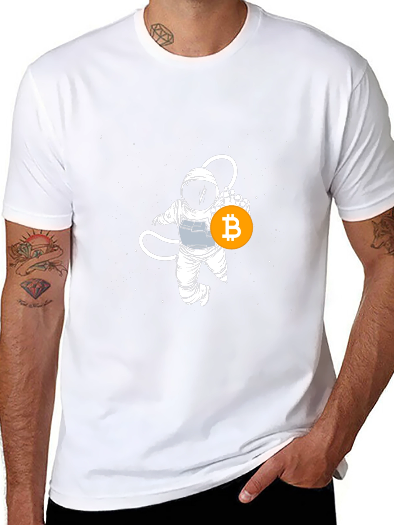 Bitcoin Astronaut Graphic T-Shirt