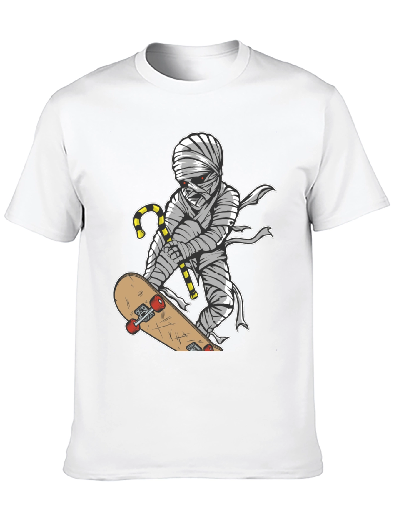 Mummy Skateboarder Graphic Tee