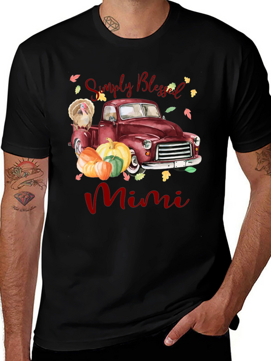 Simply Blessed Mimi Thanksgiving Truck T-Shirt