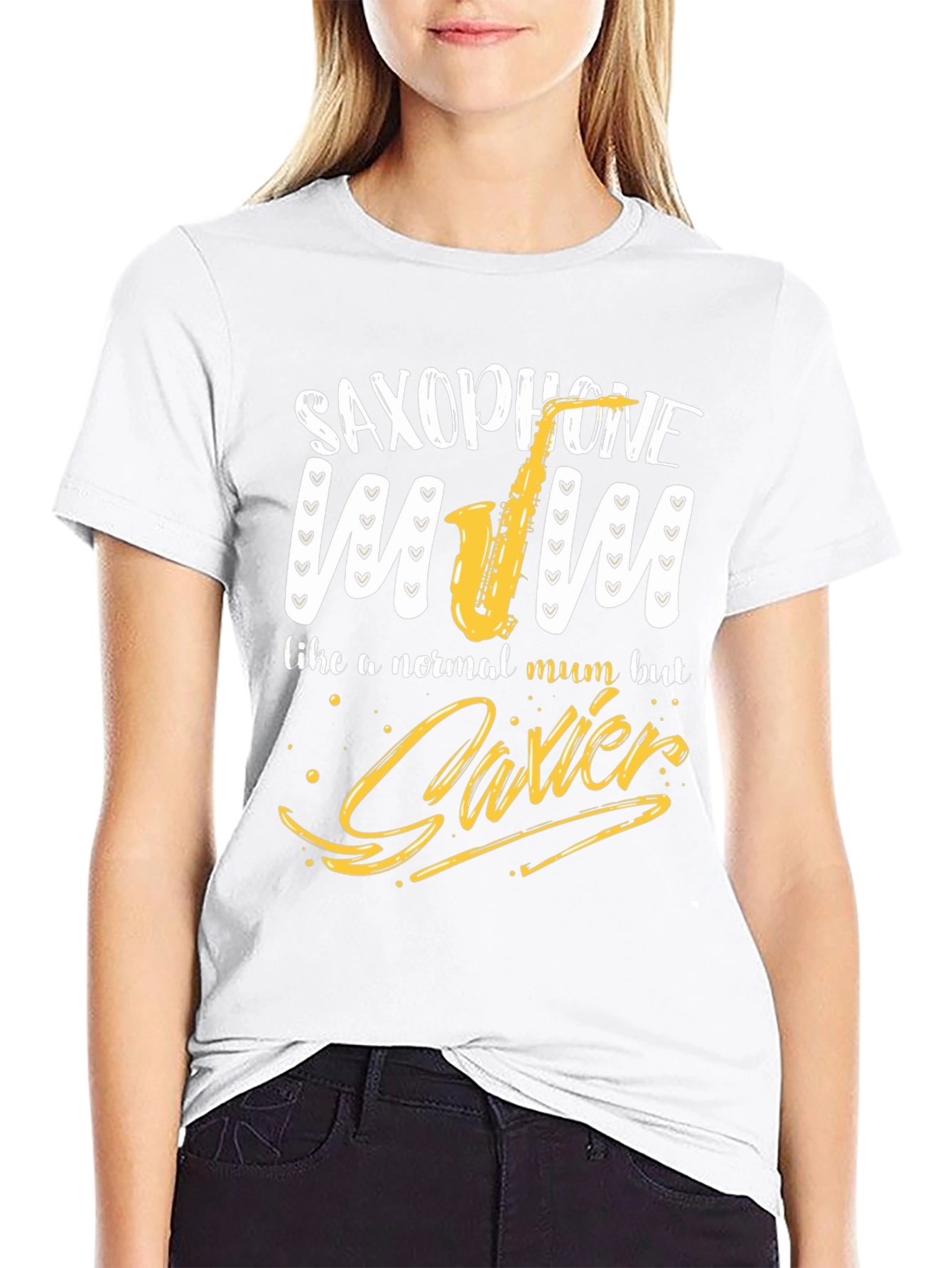 Saxophone Mum T-Shirt - Unique Music Lover Gift