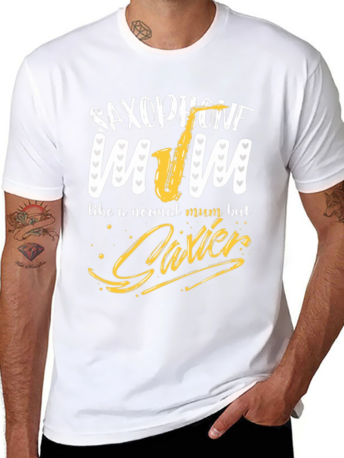 Saxophone Mum T-Shirt - Unique Music Lover Gift