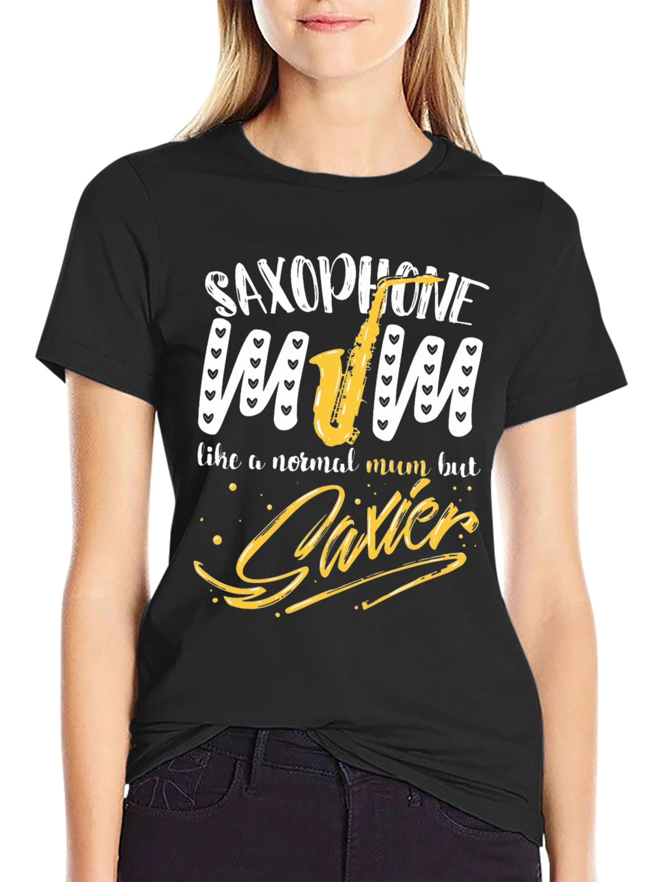 Saxophone Mum T-Shirt - Unique Music Lover Gift