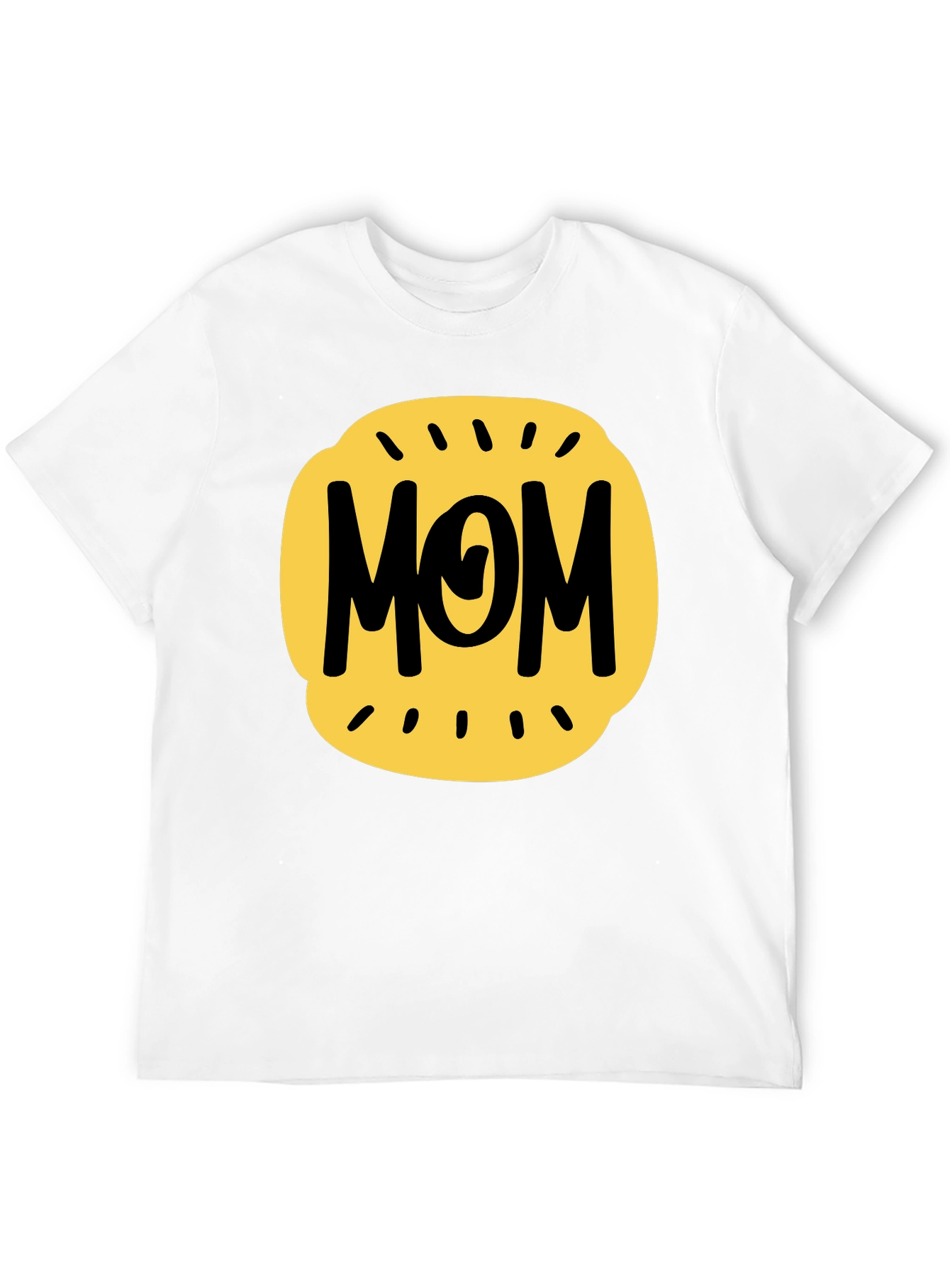 Mom Graphic Tee - Black Cotton Blend