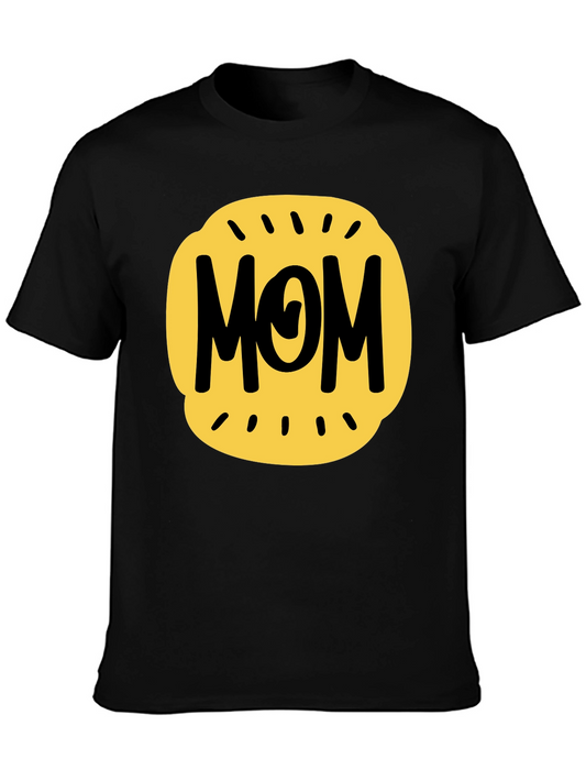 Mom Graphic Tee - Black Cotton Blend