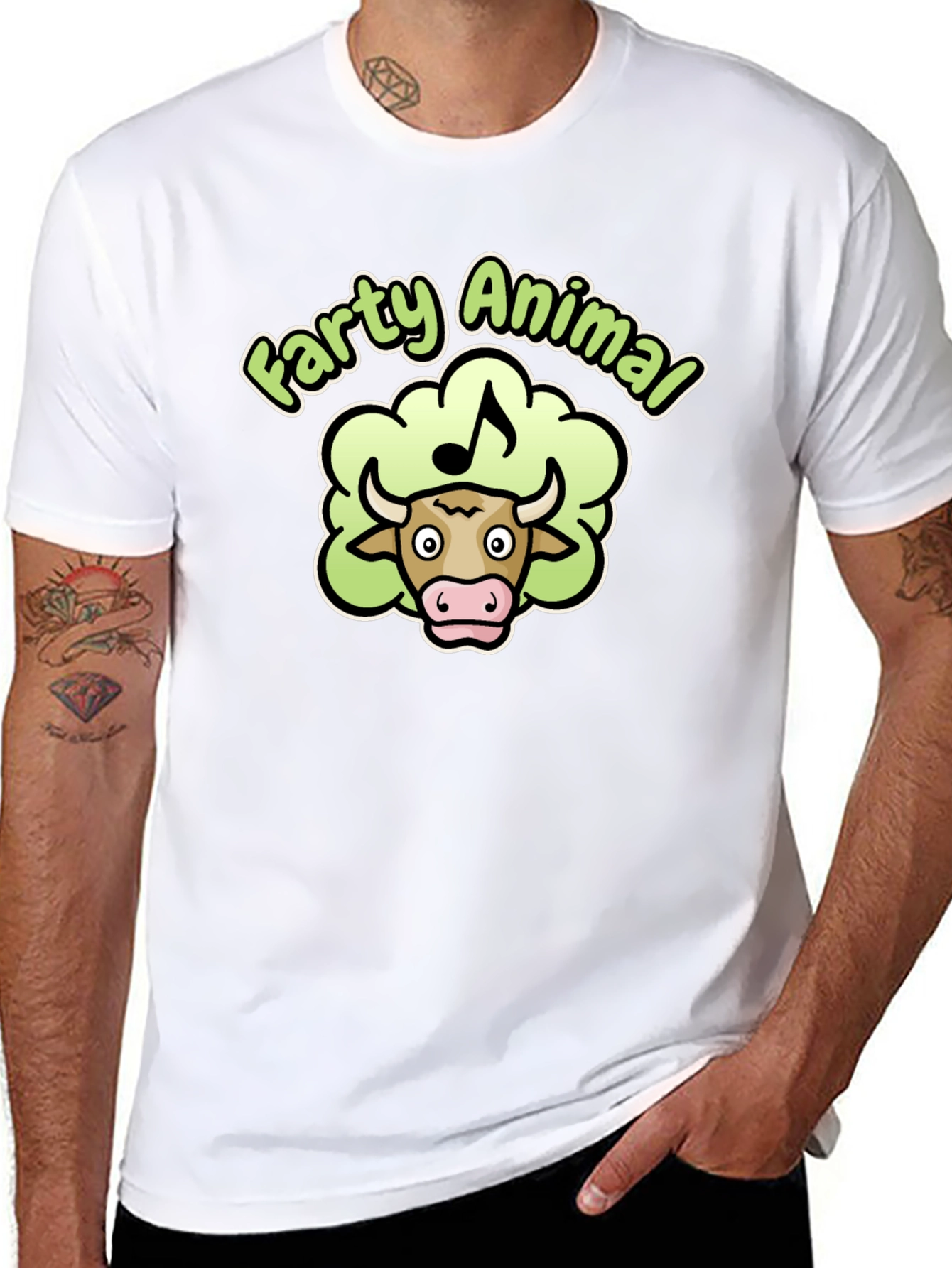 Farty Animal Graphic T-Shirt