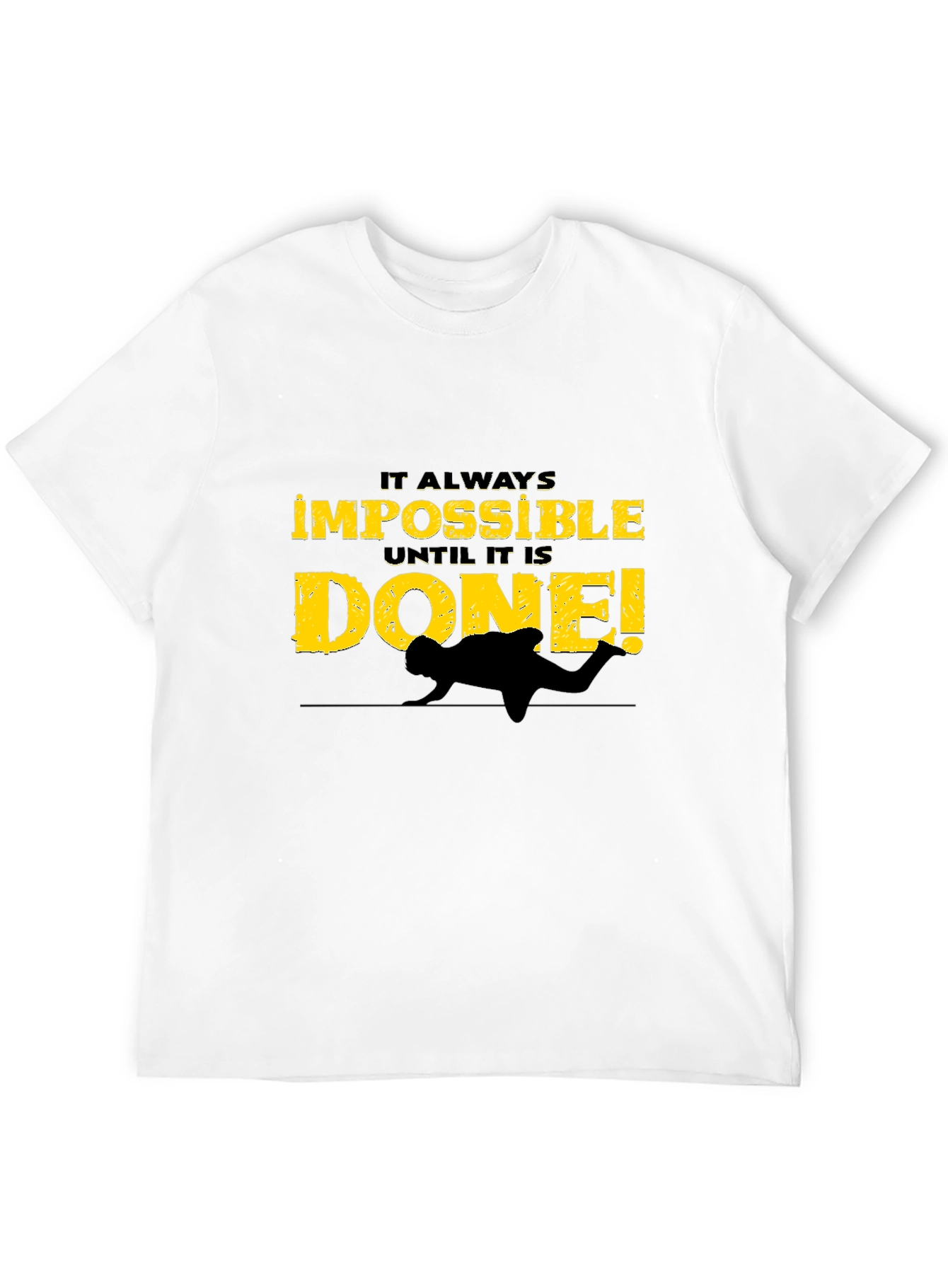 Impossible is Done Black Graphic Tee