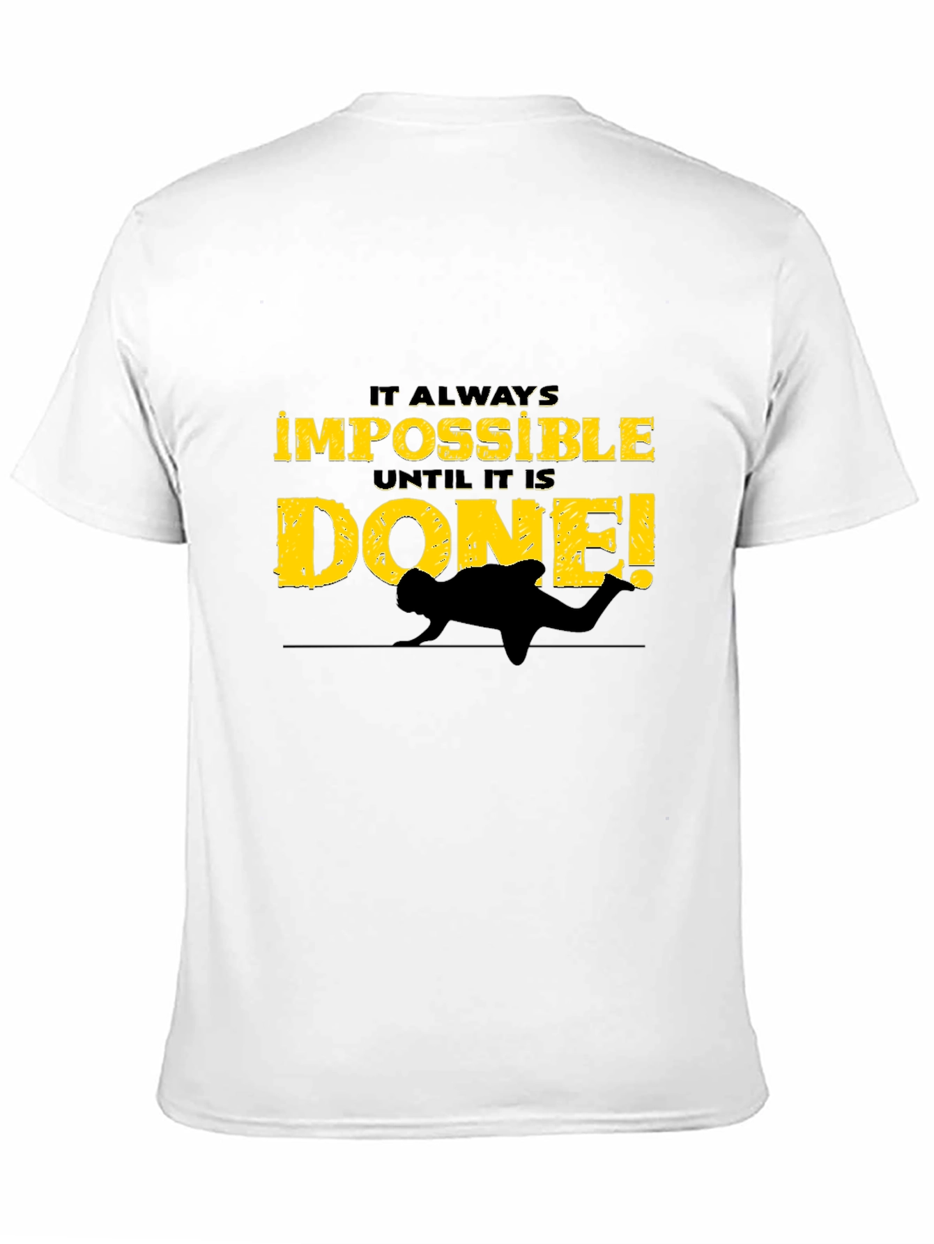 Impossible is Done Black Graphic Tee