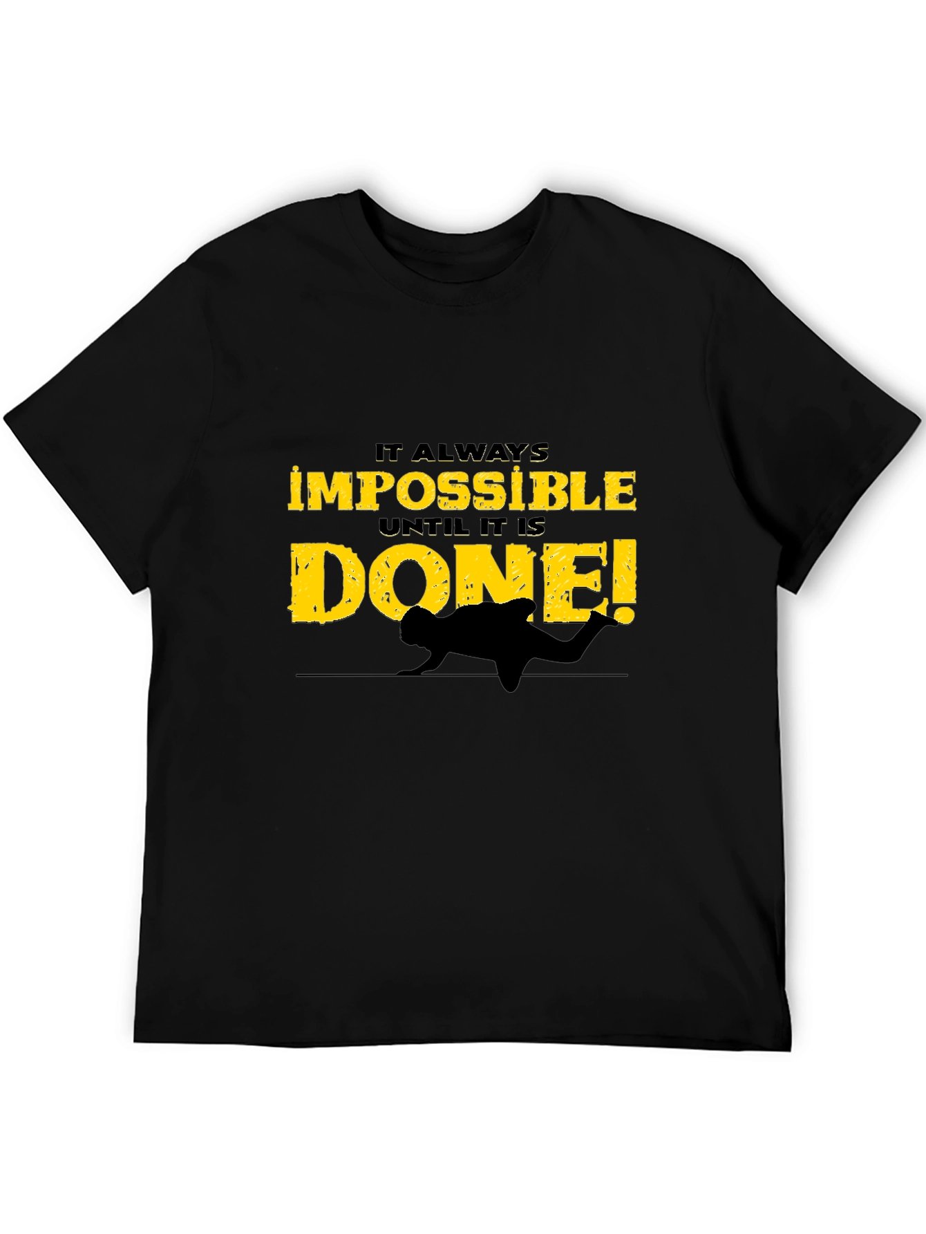 Impossible is Done Black Graphic Tee