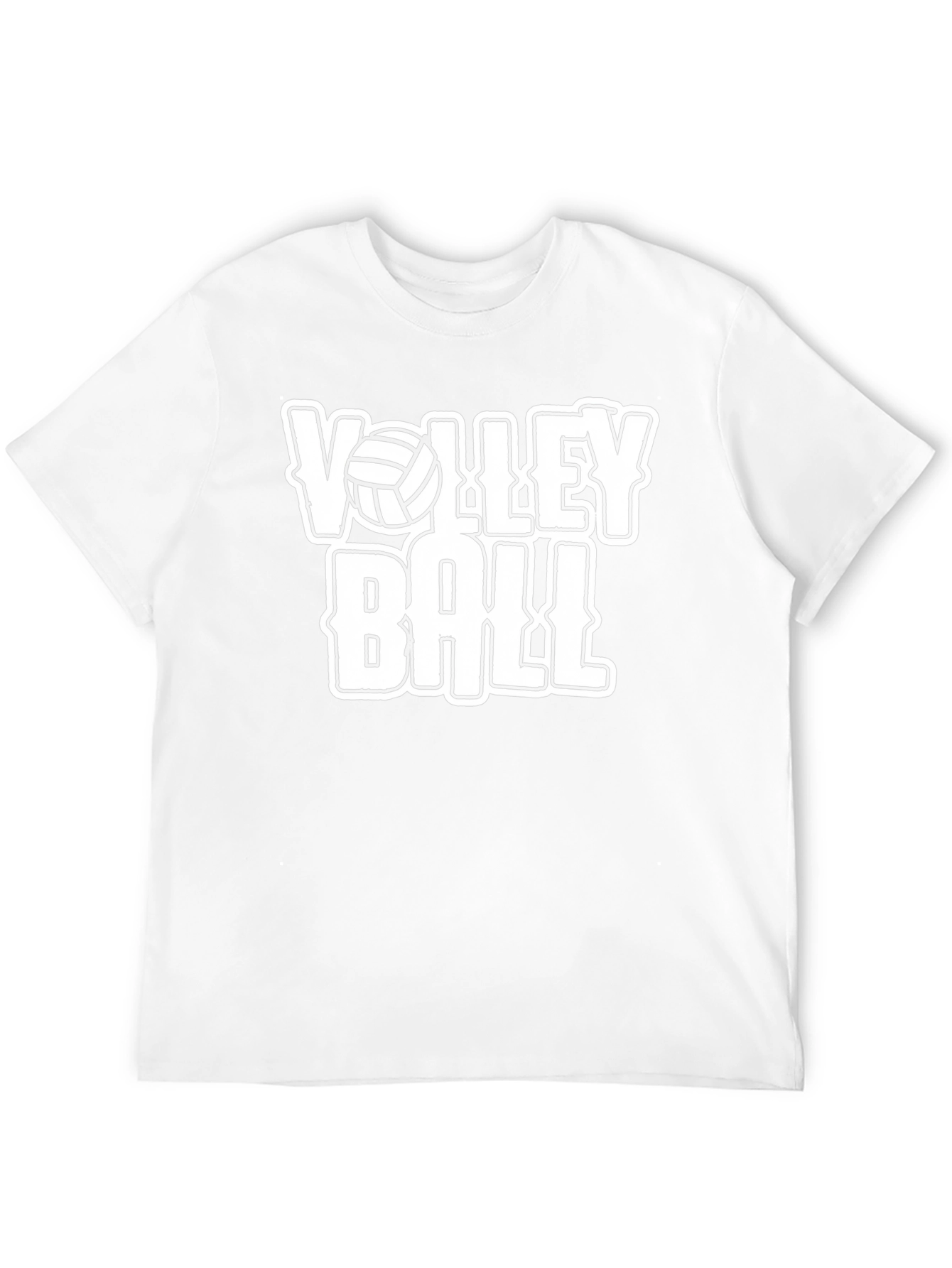Volleyball Graphic T-Shirt - Black Cotton Tee