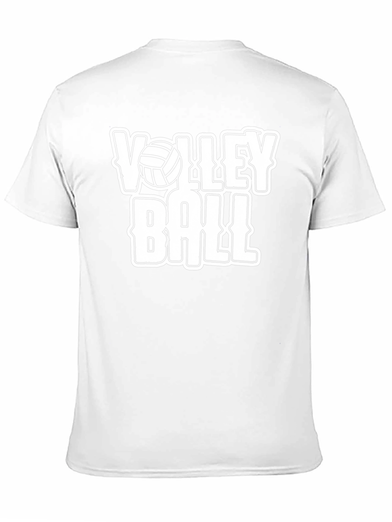 Volleyball Graphic T-Shirt - Black Cotton Tee