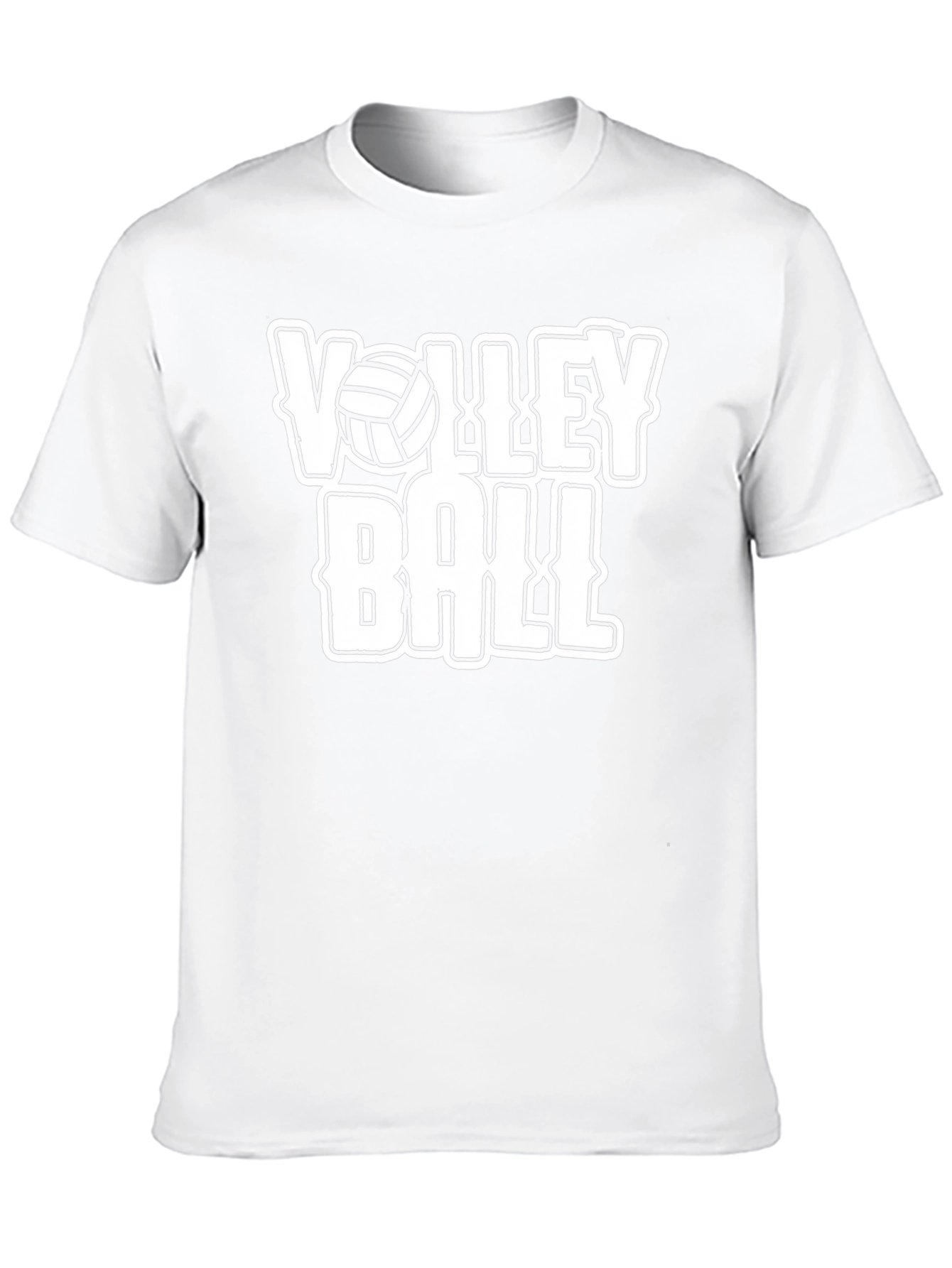Volleyball Graphic T-Shirt - Black Cotton Tee