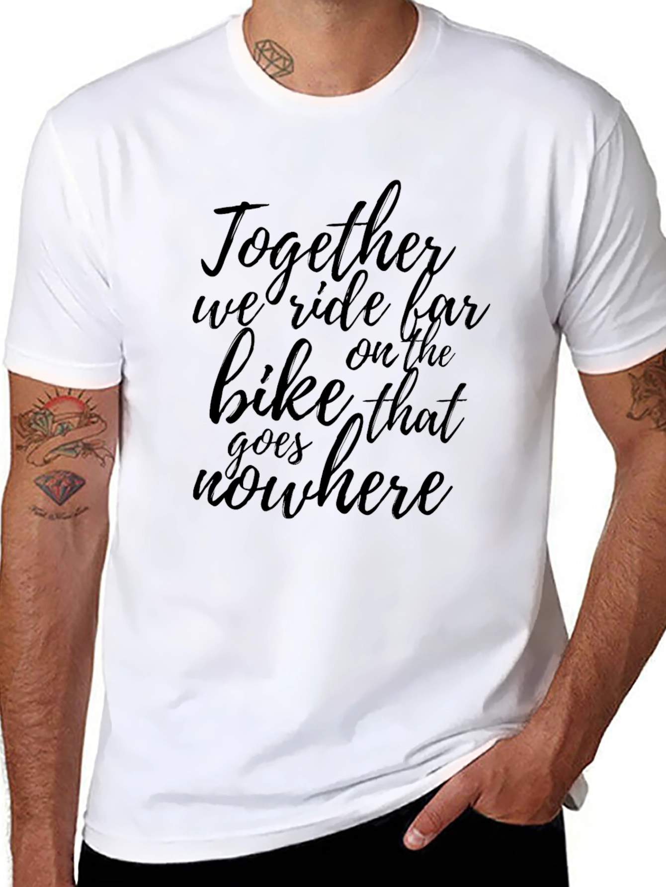 Together We Ride Black Graphic Tee