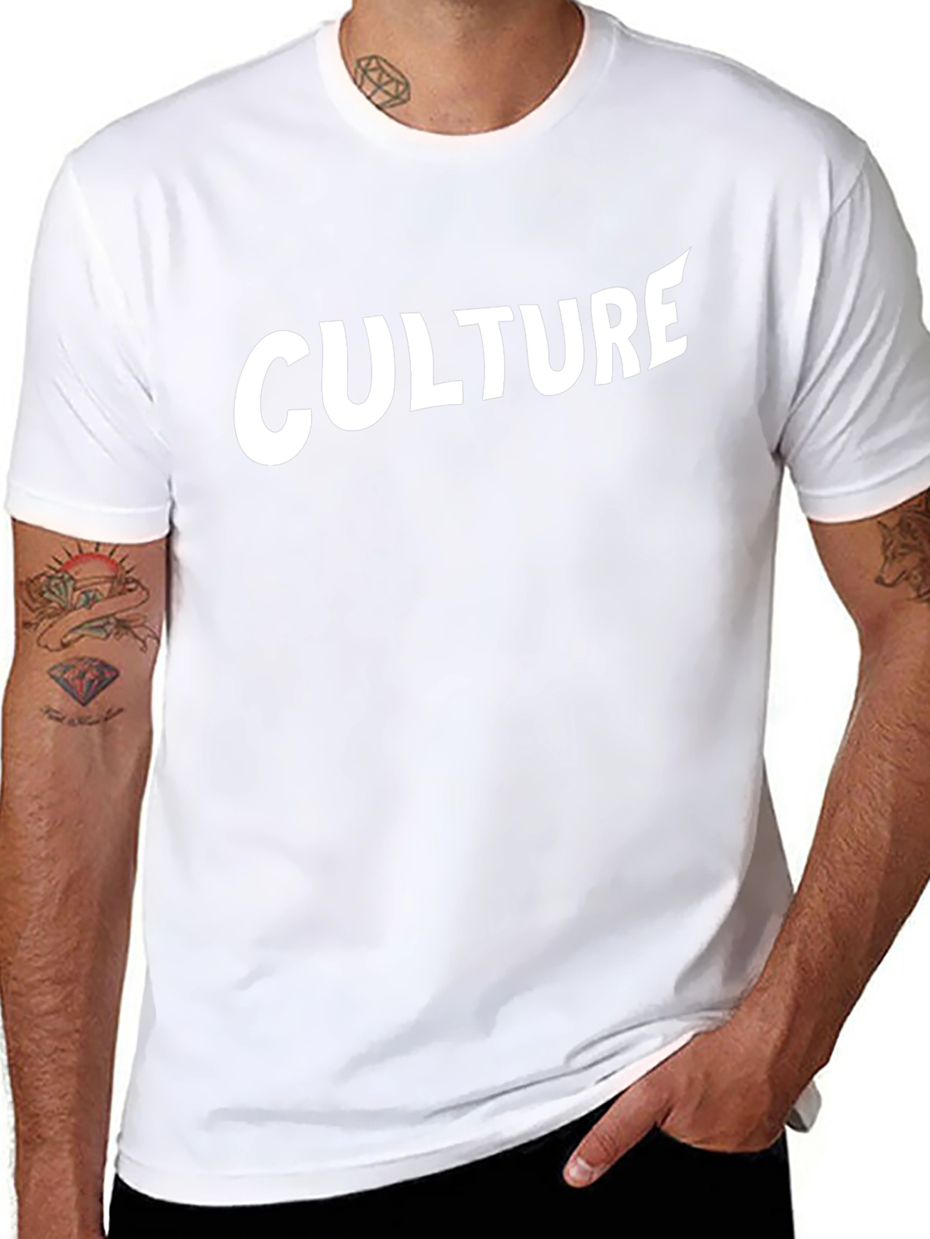 Culture Graphic Tee - Stylish Black Cotton T-Shirt