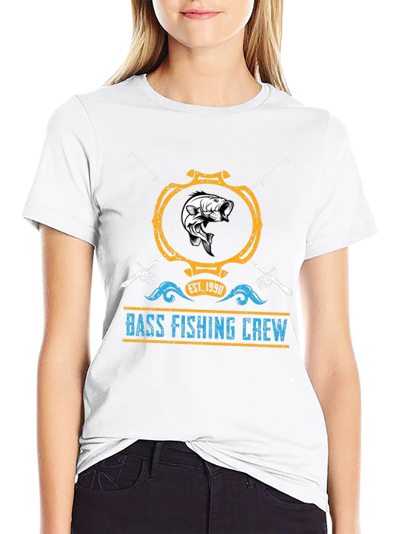 Bass Fishing Crew T-Shirt - Est. 1990
