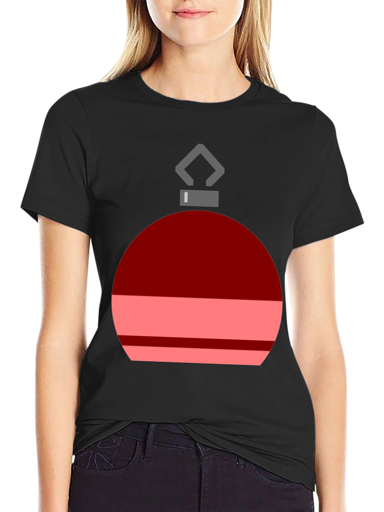 Festive Ornament Graphic Tee - Holiday Cheer