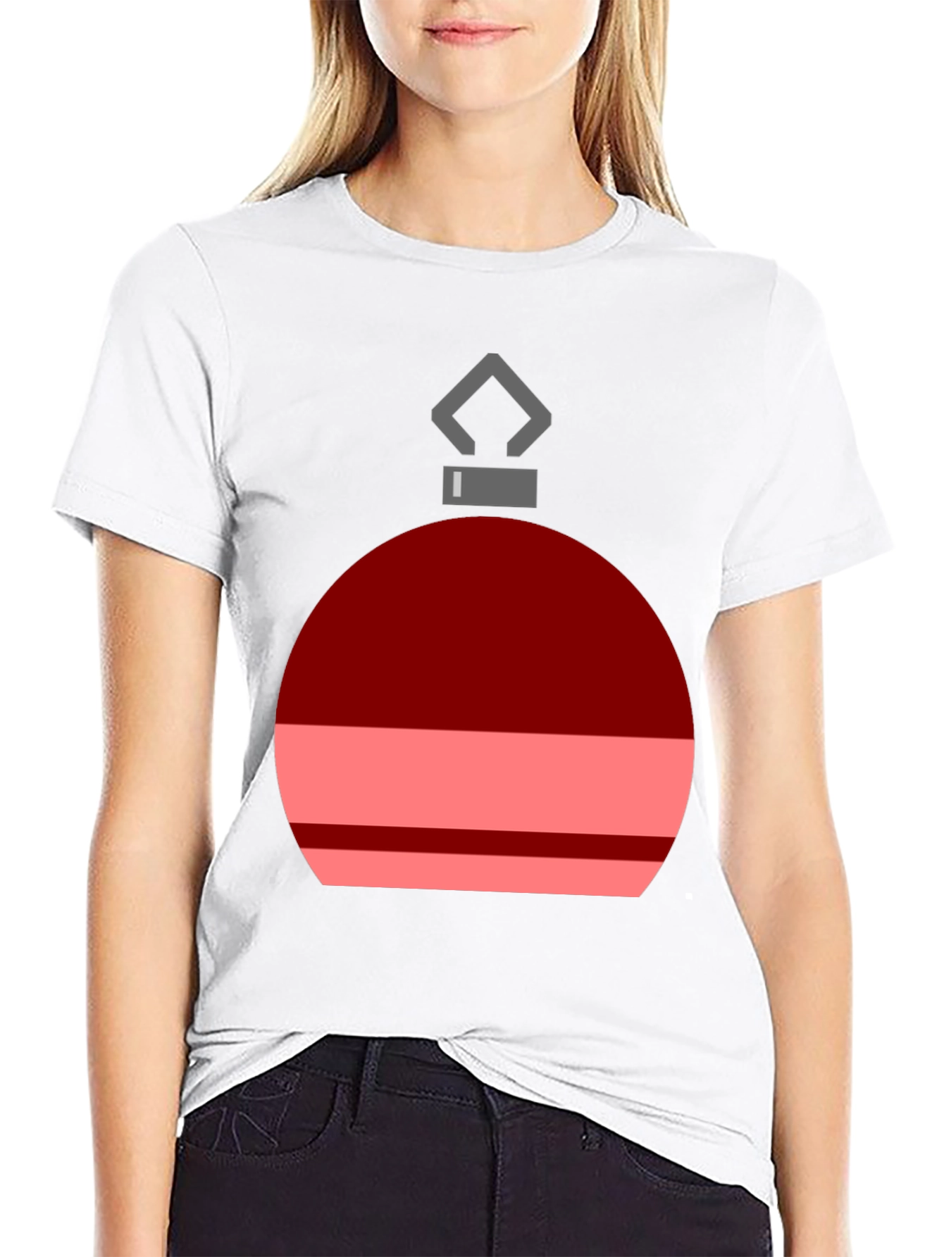 Festive Ornament Graphic Tee - Holiday Cheer