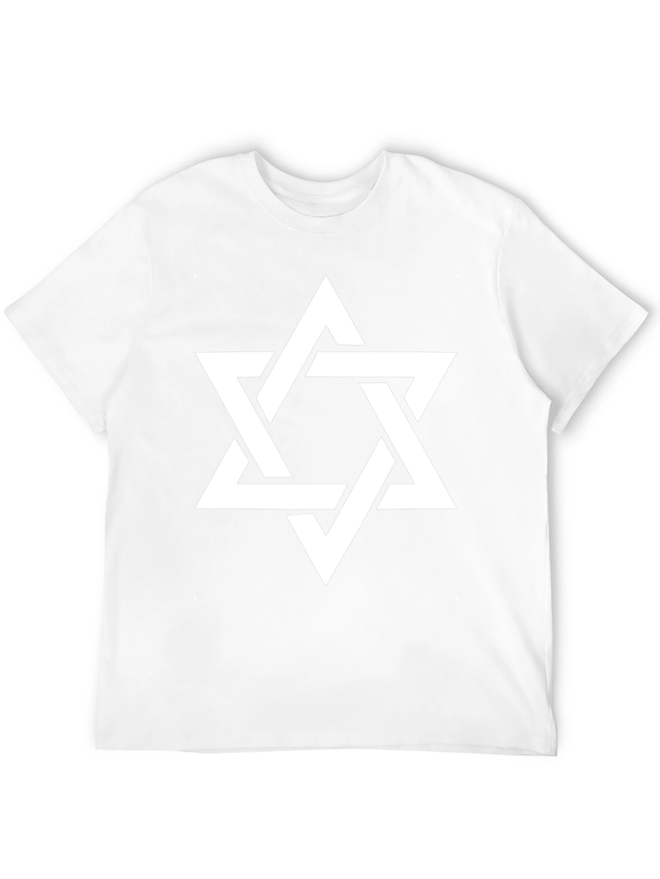 Star of David Graphic Tee - Black Cotton Blend