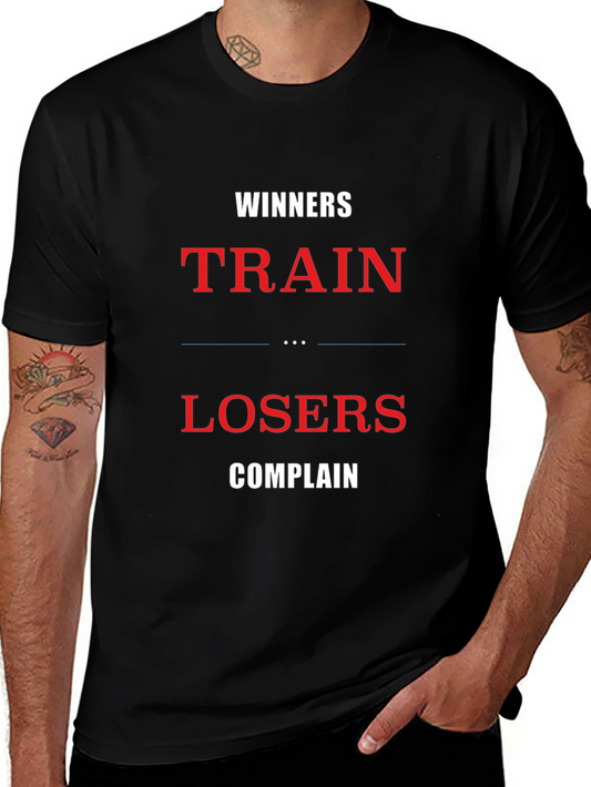 Winners Train T-Shirt Motivational Gym Fitness Tee