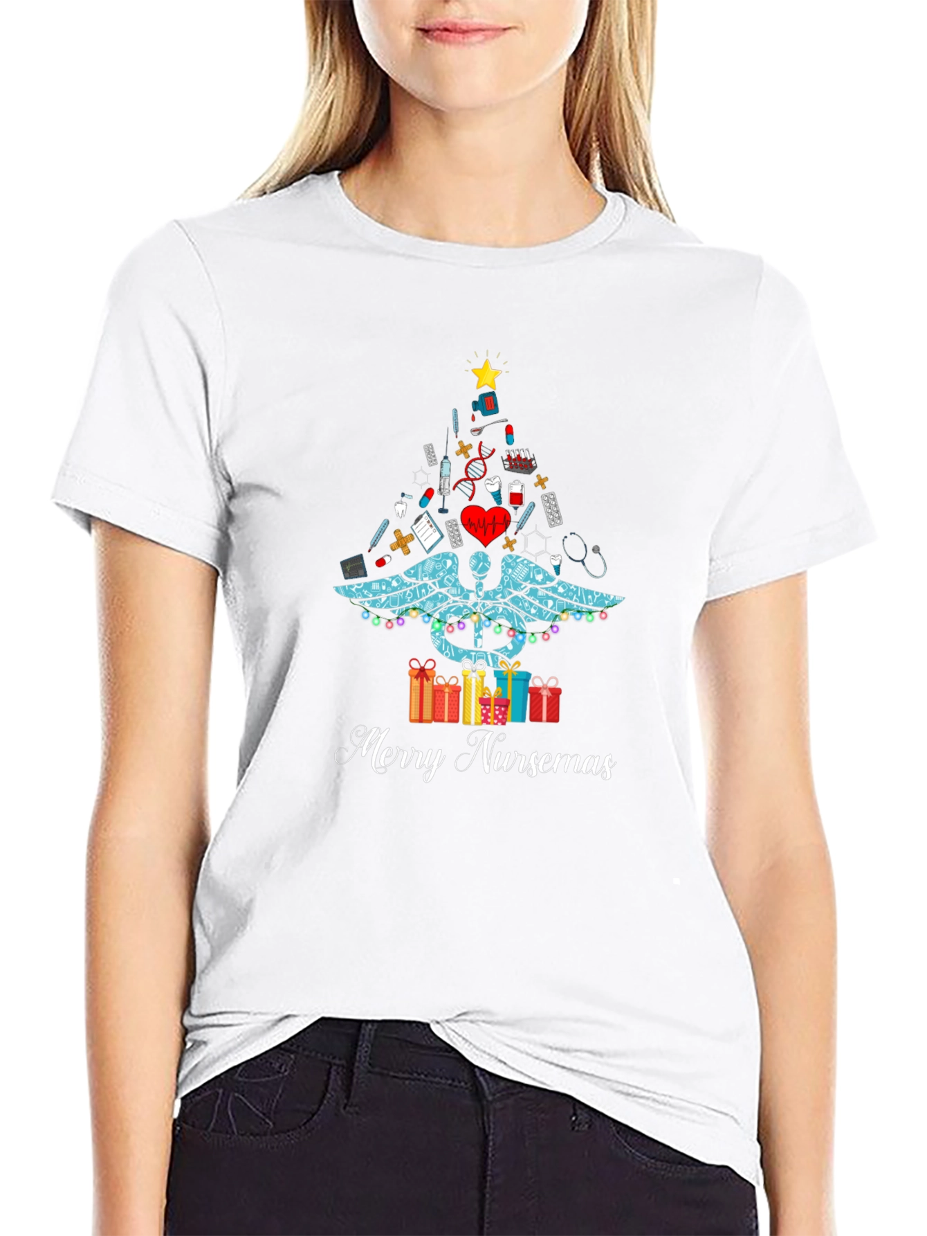 Merry Nurse Christmas T-Shirt