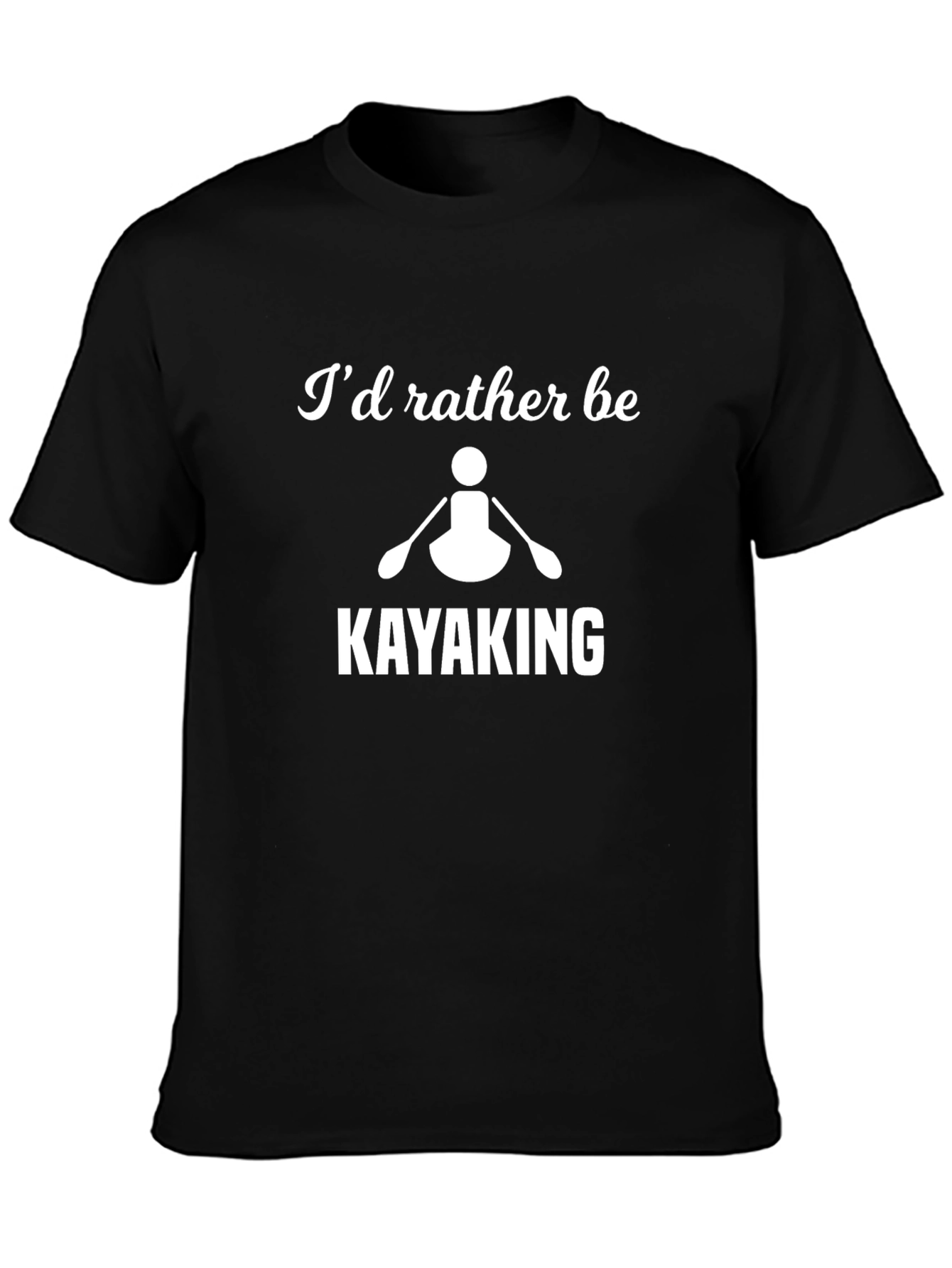 Kayaking T-Shirt - Id Rather Be Kayaking Graphic Tee