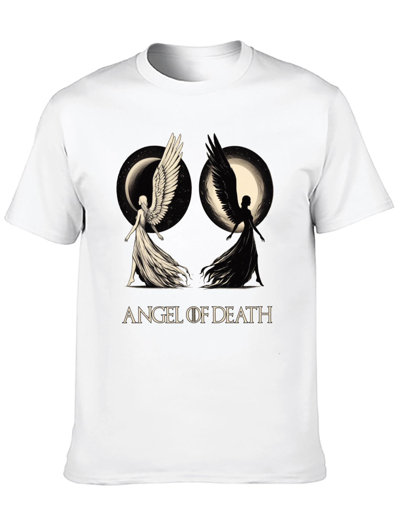 Angel of Death Graphic T-Shirt - Black