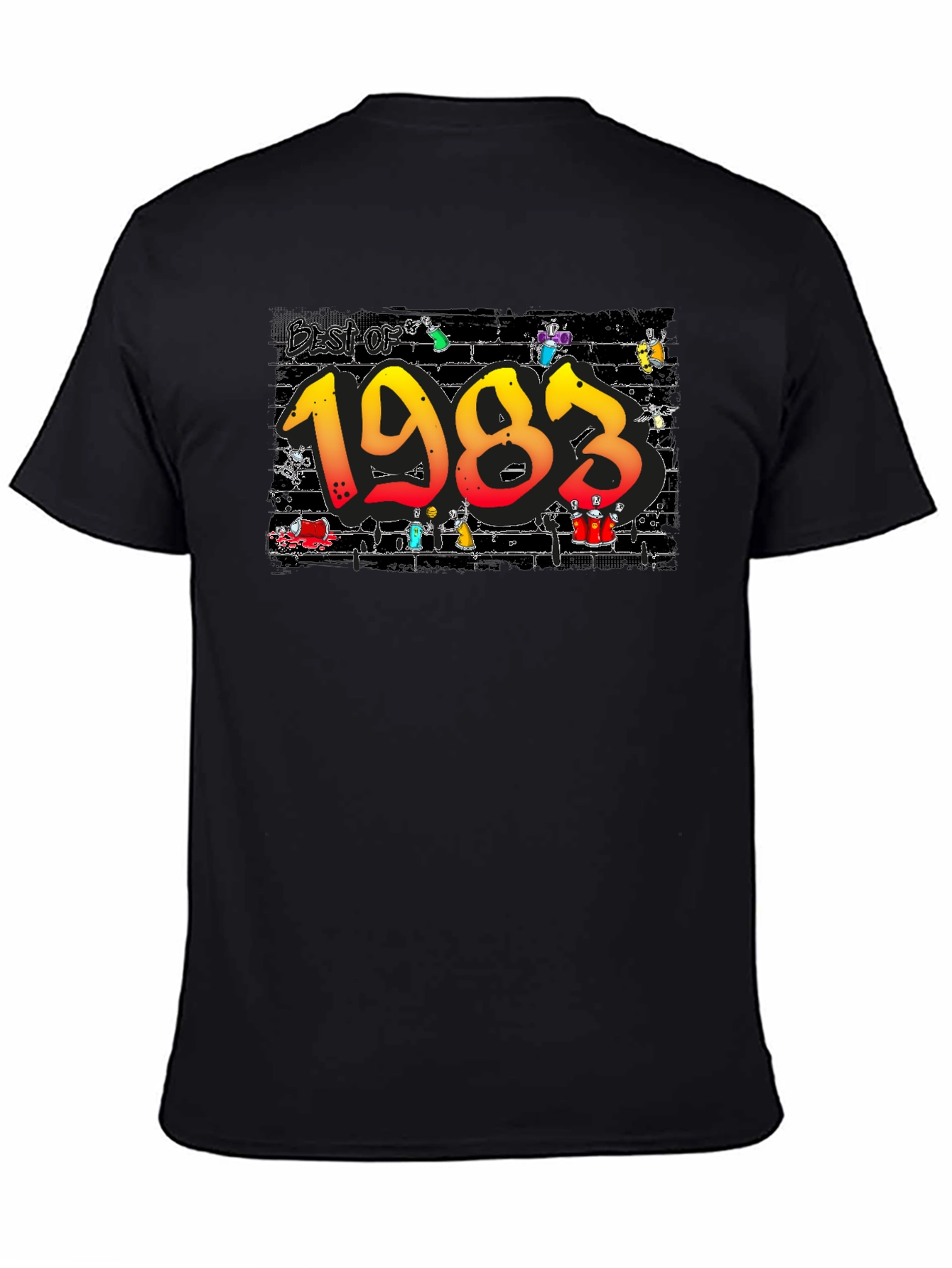 Best of 1983 Black Graphic Tee