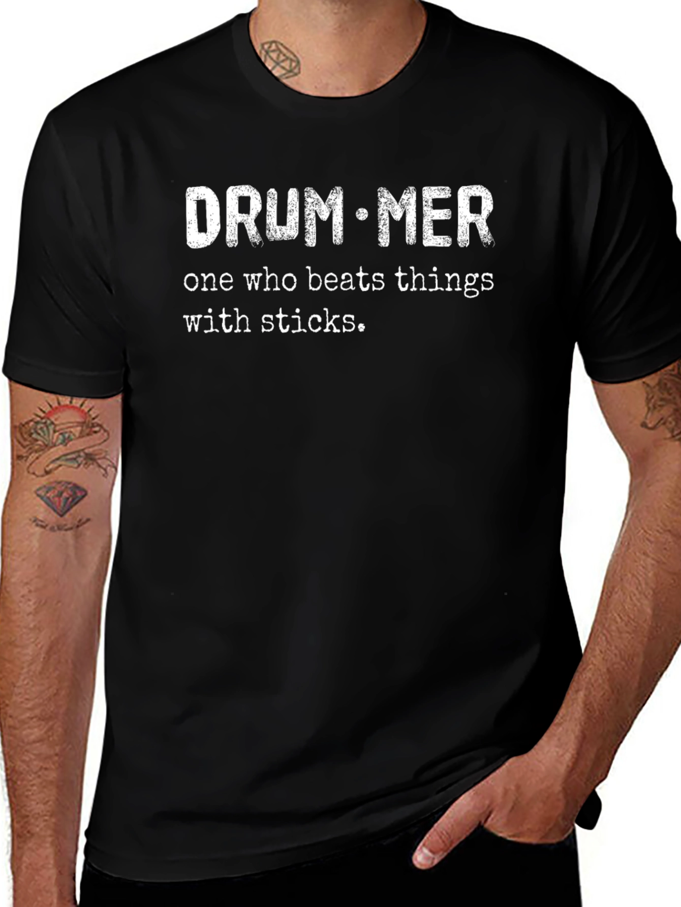 Drummer T-Shirt - Beats Things with Sticks