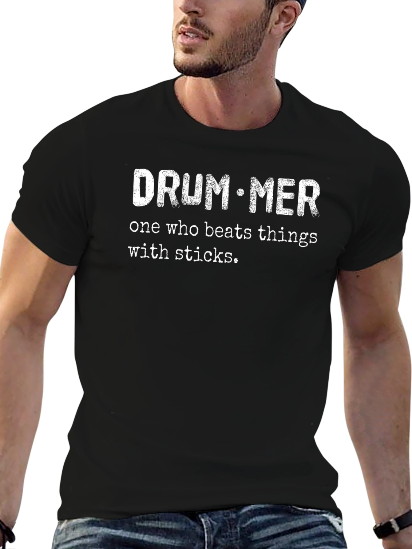 Drummer T-Shirt - Beats Things with Sticks
