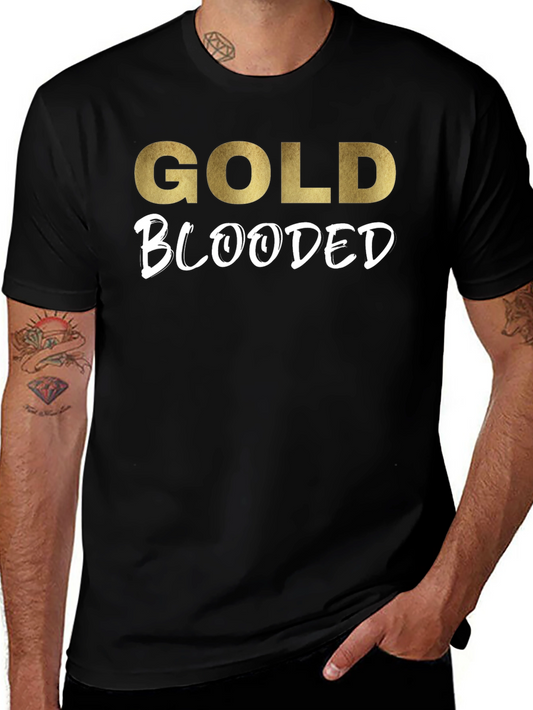 Gold Blooded Graphic Tee - Black